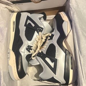 Jordan Black and White Sneakers